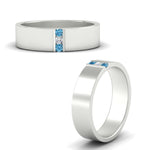 Load image into Gallery viewer, 3-stone-blue-topaz-wedding-anniversary-band-for-men-in-white-gold-fdm8111bgicbltoangle3-nl-wg.jpg