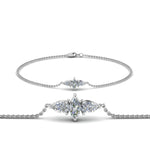 Load image into Gallery viewer, 3-stone-bracelet-for-mom-in-FD-BRC8692MD-NL-WG