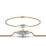 Load image into Gallery viewer, 3-stone-bracelet-for-mom-in-FD-BRC8692MD-NL-YG