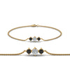 Load image into Gallery viewer, 3-stone-bracelet-for-mothers-with-black-diamond-in-yellow-gold-FDBRC8693GBLACKMD-NL-YG