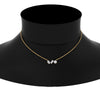 Load image into Gallery viewer, 3-stone-diamond-pendant-in-yellow-gold-FDPD11019NECK-NL-YG