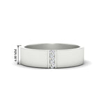 Load image into Gallery viewer, 3-stone-diamond-wedding-anniversary-band-for-men-in-white-gold-fdm8111b-nl-wg-hw.jpg