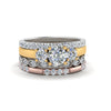 Load image into Gallery viewer, 3-stone-engagement-ring-with-stacking-band-in-FD9419ANGLE2-NL-RG