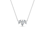 Load image into Gallery viewer, 3-stone-marquise-diamond-necklace-chain-in-platinum-FDPD11096ANGLE1-NL-WG