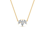 Load image into Gallery viewer, 3-stone-marquise-diamond-necklace-chain-in-yellow-gold-FDPD11096ANGLE1-NL-YG