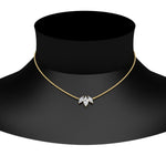 Load image into Gallery viewer, 3-stone-marquise-diamond-necklace-chain-in-yellow-gold-FDPD11096NECK-NL-YG
