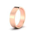 Load image into Gallery viewer, 3 Stone Mens Flat Gemstone Band