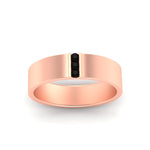 Load image into Gallery viewer, 3 Stone Mens Flat Gemstone Band