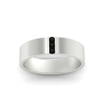 Load image into Gallery viewer, 3 Stone Mens Flat Gemstone Band