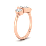 Load image into Gallery viewer, 3-stone-oval-bezel-diamond-engagement-ring-in-rose-gold-fd11546-nl-rg