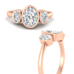 Load image into Gallery viewer, 3-stone-oval-bezel-diamond-engagement-ring-in-rose-gold-fd11546-nl-rg