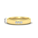 Load image into Gallery viewer, 3-stone-round-channel-set-mens-wedding-ring-in-yellow-gold-fdm10340ro-nl-yg-hw