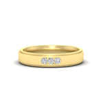 Load image into Gallery viewer, 3-stone-round-channel-set-mens-wedding-ring-in-yellow-gold-fdm10340ro-nl-yg