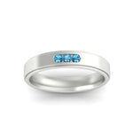 Load image into Gallery viewer, 3-stone-round-ice-blue-topaz-channel-set-mens-wedding-ring-in-white-gold-fdm10340rogicbltoangle5-nl-wg