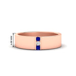 Load image into Gallery viewer, 3-stone-sapphire-wedding-anniversary-band-for-men-in-rose-gold-fdm8111bgsabl-nl-rg-hw.jpg