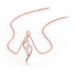 Load image into Gallery viewer, 3-stone-swirl-diamond-pendant-in-rose-gold-FDPD11482-NL-RG