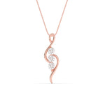 Load image into Gallery viewer, 3-stone-swirl-diamond-pendant-in-rose-gold-FDPD11482ANGLE1-NL-RG