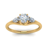 Load image into Gallery viewer, Round And Pear Shape Trellis Ring