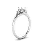 Load image into Gallery viewer, Semi Mount Round And Pear Shape Trellis Ring