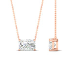 Load image into Gallery viewer, 3.00-ct-horizontal-radiant-diamond-solitaire-pendant-in-rose-gold-fdpd10700raangle2-3.00ct-nl-rg.jpg?v=1768298139