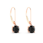 Load image into Gallery viewer, 3.00-ct-round-cut-black-diamond-leverback-dangle-earrings-in-rose-gold-fdear11236rogblackangle3-3.00ct-nl-rg.jpg?v=1768373576