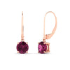 Load image into Gallery viewer, 3.00-ct-round-cut-pink-sapphire-leverback-dangle-earrings-in-rose-gold-fdear11236rogsadrpiangle1-3.00ct-nl-rg.jpg?v=1768373575