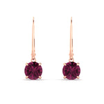 Load image into Gallery viewer, 3.00-ct-round-cut-pink-sapphire-leverback-dangle-earrings-in-rose-gold-fdear11236rogsadrpiangle2-3.00ct-nl-rg.jpg?v=1768373575