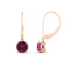 Load image into Gallery viewer, 3.00-ct-round-cut-pink-sapphire-leverback-dangle-earrings-in-rose-gold-fdear11236rogsadrpiangle4-3.00ct-nl-rg.jpg?v=1768373575