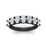 Load image into Gallery viewer, 3.00-ct-seven-stone-diamond-wedding-band-in-black-gold-FD8008OVBANGLE5-3.00CT-NL-BG.jpg?v=1763628833