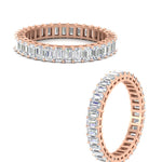 Load image into Gallery viewer, 3.50-carat-emerald-cut-eternity-anniversary-wedding-band-rose-gold-FDEWB9293EM-3.50CT-NL-RG