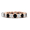 Load image into Gallery viewer, 3.60-carat-cirque-round-diamond-and-black-diamond-eternity-wedding-band-in-rose-gold-FD8072ROBGBLACK-3.60CT-NL-RG-HW?v=1751956653