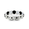 Load image into Gallery viewer, 3.60-carat-cirque-round-diamond-and-black-diamond-eternity-wedding-band-in-white-gold-FD8072ROBGBLACKANGLE5-3.60CT-NL-WG?v=1751956656