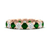 Load image into Gallery viewer, 3.60-carat-cirque-round-diamond-and-emerald-eternity-wedding-band-in-rose-gold-FD8072ROBGEMGR-3.60CT-NL-RG?v=1751956652