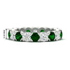 Load image into Gallery viewer, 3.60-carat-cirque-round-diamond-and-emerald-eternity-wedding-band-in-white-gold-FD8072ROBGEMGR-3.60CT-NL-WG-HW?v=1751956655