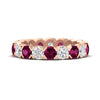 Load image into Gallery viewer, 3.60-carat-cirque-round-diamond-and-pink-sapphire-eternity-wedding-band-in-rose-gold-FD8072ROBGSADRPI-3.60CT-NL-RG?v=1751956651