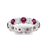 Load image into Gallery viewer, 3.60-carat-cirque-round-diamond-and-pink-sapphire-eternity-wedding-band-in-white-gold-FD8072ROBGSADRPIANGLE5-3.60CT-NL-WG?v=1751956654