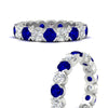 Load image into Gallery viewer, 3.60-carat-cirque-round-diamond-and-sapphire-eternity-wedding-band-in-white-gold-FD8072ROBGSABLANGLE3-3.60CT-NL-WG?v=1751956654