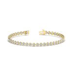 Load image into Gallery viewer, 4-40-ct-heart-shaped-diamond-bezel-tennis-bracelet-in-yellow-gold-fdbrc10581htangle2-4-40-ct-nl-yg