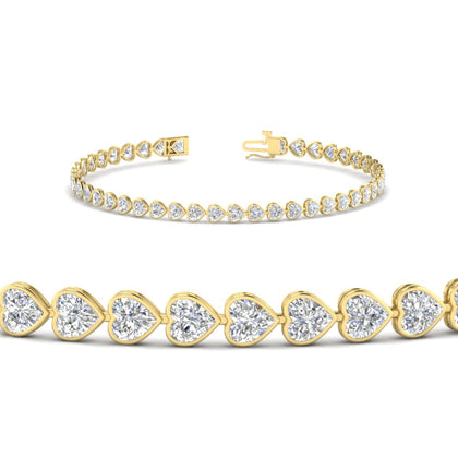 4-40-ct-heart-shaped-diamond-bezel-tennis-bracelet-in-yellow-gold-fdbrc10581htangle2-4-40-ct-nl-yg