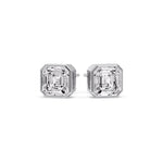 Load image into Gallery viewer, Asscher Diamond Bezel Stud Earring