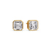 Load image into Gallery viewer, Asscher Diamond Bezel Stud Earring