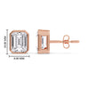 Load image into Gallery viewer, 4-carat-bezel-stud-earring-emerald-diamond-in-rose-gold-FD-EAR10516EMANGLE2-4.00CT-NL-RG-HW.jpg?v=1764054158