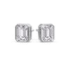 Load image into Gallery viewer, 4-carat-bezel-stud-earring-emerald-diamond-in-white-gold-FD-EAR10516EM-4.00CT-NL-WG.jpg?v=1764054158