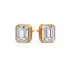 Load image into Gallery viewer, 4-carat-bezel-stud-earring-emerald-diamond-in-yellow-gold-FD-EAR10516EM-4.00CT-NL-YG.jpg?v=1764054158