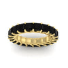 Load image into Gallery viewer, 4-carat-black-diamond-anniversary-band-princess-cut-for-her-in-yellow-gold-FD10203PRBGBLACKANGLE5-4.00CT-NL-YG.jpg