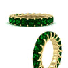Load image into Gallery viewer, 4-carat-emerald-anniversary-band-princess-cut-for-her-in-yellow-gold-FD10203PRBGEMGRANGLE3-4.00-CT-NL-YG.jpg
