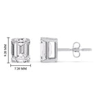 Load image into Gallery viewer, Emerald Cut Diamond Stud Earrings