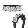 Load image into Gallery viewer, 4-carat-five-stone-diamond-ring-asscher-cut-in-black-gold-fdwb8008asangle3-4.00ct-nl-bg.jpg?v=1773807057