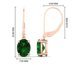 Load image into Gallery viewer, 4-carat-leverback-oval-drop-dangle-emerald-earrings-in-rose-gold-fdear11236ovgemgrangle4-4.00ct-nl-rg-hw.jpg?v=1765455504