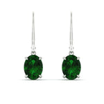 Load image into Gallery viewer, 4-carat-leverback-oval-drop-dangle-emerald-earrings-in-white-gold-fdear11236ovgemgrangle2-4.00ct-nl-wg.jpg?v=1765455504